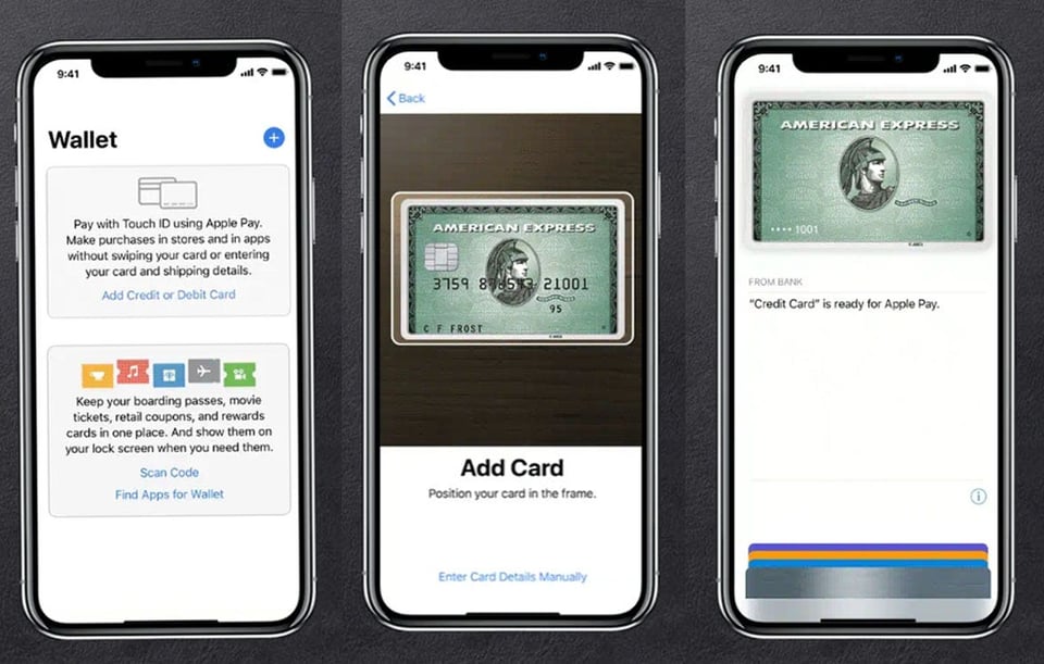 American Express on Apple Pay Digital Wallet