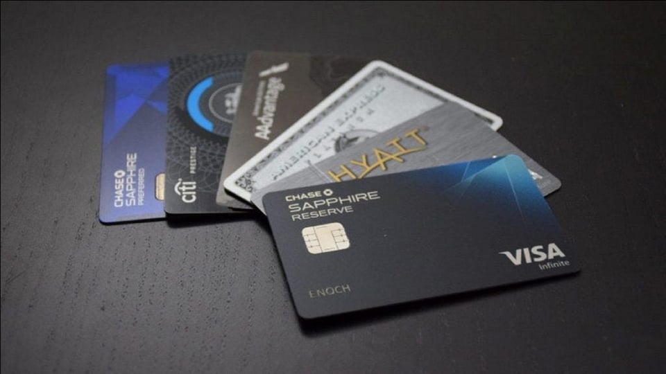 a selection of metal cards