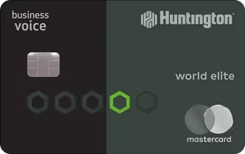 Image of card art for Huntington Bank's The Voice Business Credit Card.