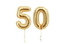 Image of a 5 and 0 balloon.