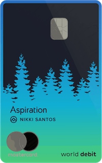 Aspiration Mastercard debit card