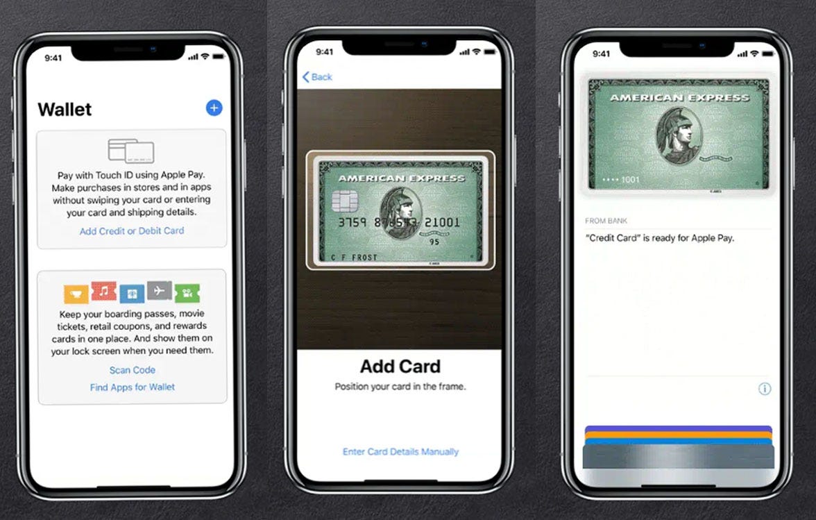 American Express on Apple Pay Digital Wallet