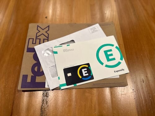 Expensify card with envelopes