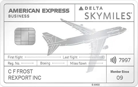 Delta Skymiles Reserve Plane Metal Credit Card